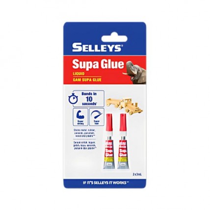 SELLEYS SUPA GLUE 3ML - DOUBLE