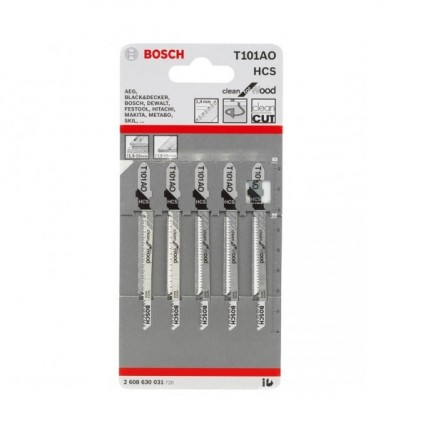BOSCH JIGSAW BLADE T101AO - 5PCS