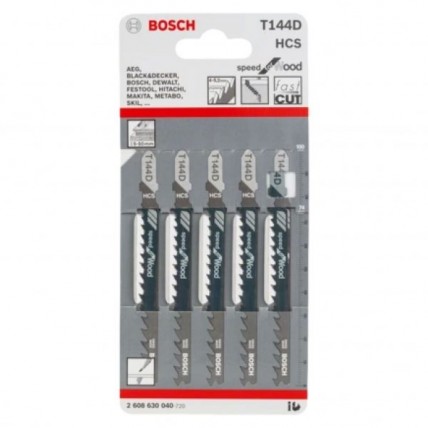 BOSCH JIGSAW BLADE T144D WOOD - 5PCS