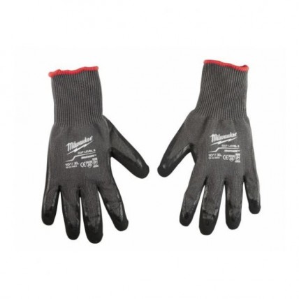 MILWAUKEE CUT 5 DIPPED GLOVES (XL) - 8953