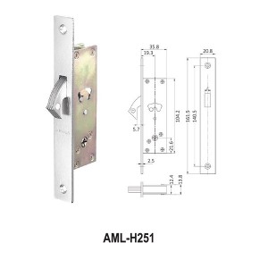 ARMOR MORTISE LOCK - AML-H251-SS