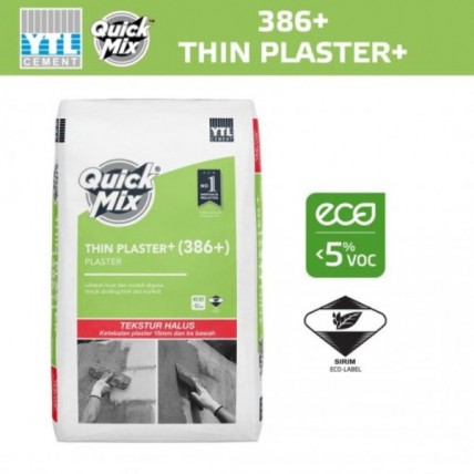 QUICKMIX 387 RENDER PLASTER 3 IN1 KASAR -25KG / 80 BAG