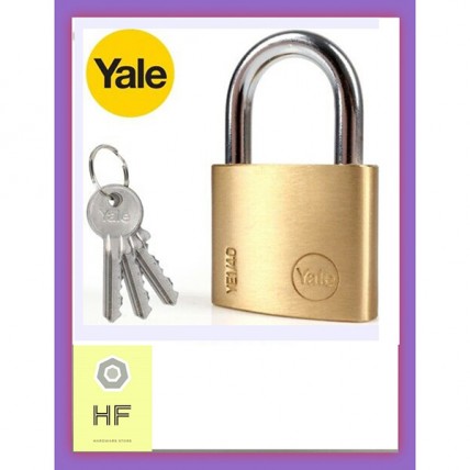 YALE BRASS PADLOCK 40MM - YE1/40/122/1