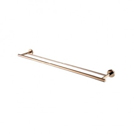 SORENTO S/STEEL 304 DOUBLE TOWEL BAR 800MM FULL ROSE GOLD - SRT2413-FRG