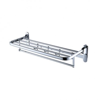 SORENTO MOVEABLE TOWEL SHELF 600MM CHROME FINISH - SRT764-24-CR