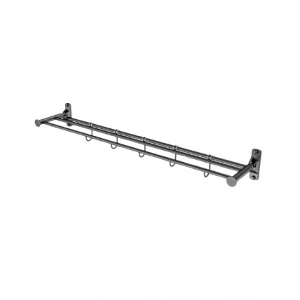 SORENTO DOUBLE TOWEL BAR C/W HOOK - SRT756-32-GM