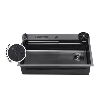 SORENTO SRTKS8050-BL KITCHEN SINK HONEYCOMB (BLACK)