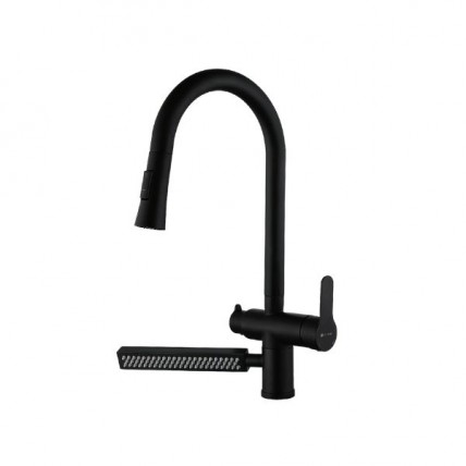SORENTO SRTKT73SS-BL KITCHEN PULL OUT HOSE TAP (MATT BLACK)