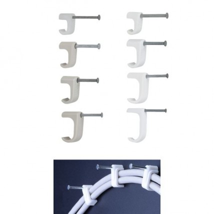 CABLE CLIP FLAT 6 X 10MM