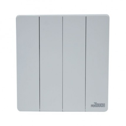 RETOUCH ULTRA 16A 4 GANG 1 WAY WHITE - M041W
