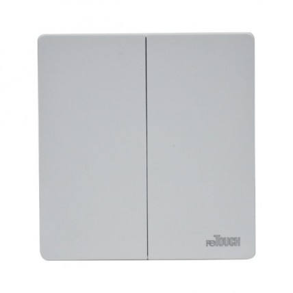 RETOUCH ULTRA 16A 2 GANG AUTO GATE SWITCH WHITE - M062W
