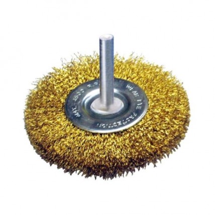 MR.MARK STEEL WIRE BRUSH W/SHANK 1.25'' - MEDIUM/F - MK-WB-13004