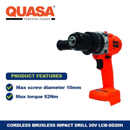 QUASA 20V CORDLESS 52NM IMPACT DRILL - LCB-SD20H