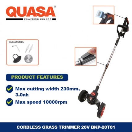 QUASA 20V CORDLESS GRASS CUTTER - BKP-20T01