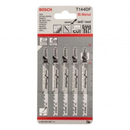 BOSCH JIGSAW BLADE T144DF - 5PCS