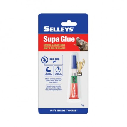 SELLEYS SUPA GLUE STRONG & ADJUSTMENT 3ML