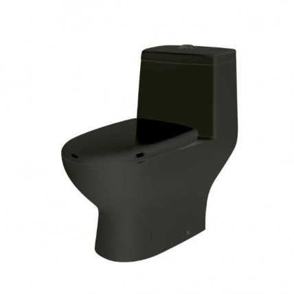 SANIWARE WASHDOWN ONE-PIECE CLOSET - WC-2076-BLK S-TRAP 250MM