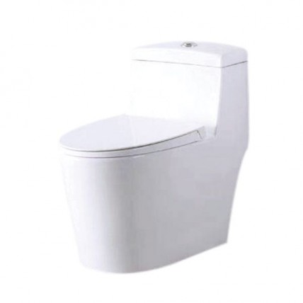 SANIWARE WC-2099 'P' TO S'TRAP(150-300MM) WASHDOWN RIMLESS ONE-PIECE CLOSET SET