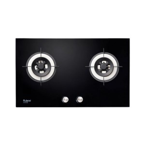 RUBINE RGH-FIGATA2B-BL 2BURNER TEMPERED GLASS HOB 5.0KW