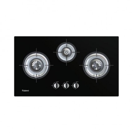 RUBINE RGH-CALDO3B-BL 3-BURNER GAS HOB L/R:5.2 M:2.0(MM)