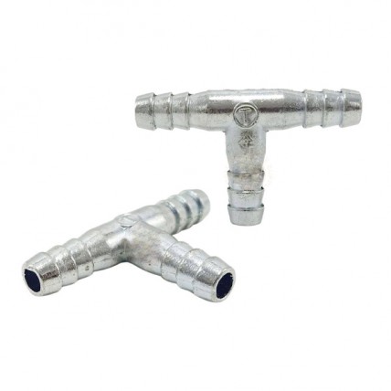 3 WAY CHROME GAS HOSE JOINT T-JOIN