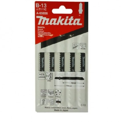 MAKITA JIGSAW BLADE - B-13 - T111C - A-85656 - 5PCS/PACK