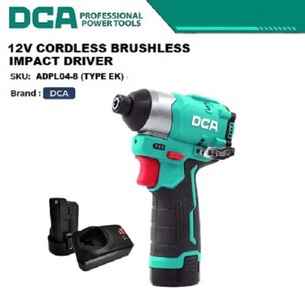 DCA 12V CORDLESS BRUSHLESS IMPACT DRIVER - ADPL04-8 (TYPE EK)