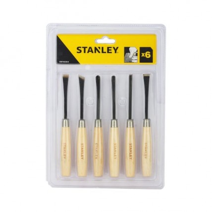 STANLEY WOOD CARVING SET 6PCS - 16120