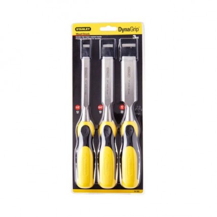 STANLEY DYNAGRIP WOOD CHISEL SET - 16- 285