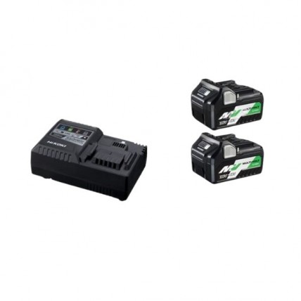 HIKOKI STARTER PACK 3 (2 X 36V 2.5AH BATTERY+ 1 X CHARGER)