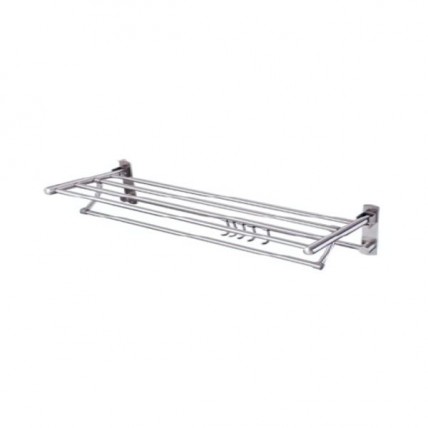 BLN TOWEL SHELF ADJ C/W HOOK 60CM BLN-79515SH-24SS