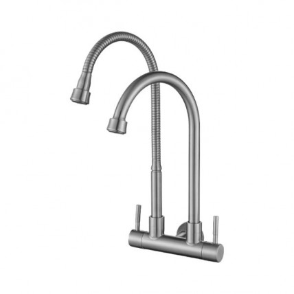 BLN SINK COLD TAP (W) D. FLEXI & HIGH SPOUT BLN-1309FHW-SH