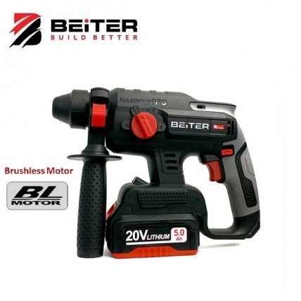 BEITER 20V 5.0AH BL ROTARY HAMMER 2 BAT+ 1CHARGER  BRH70-20V