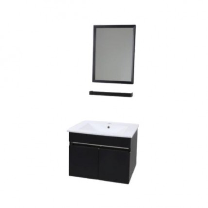 BLN BASIN CABINET 600 C/W MIRROR SET BLN_2020BK_SET