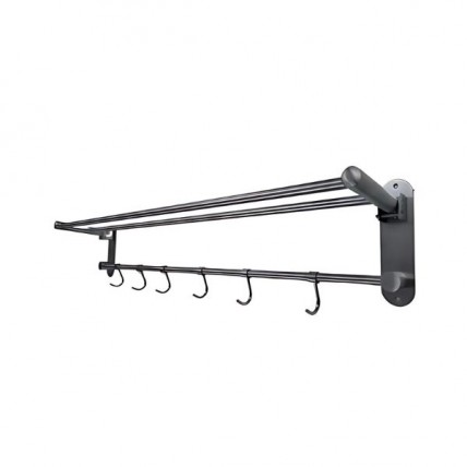 BLN TOWEL SHELF ADJ C/W HOOK 75CM BLN-79513-SH