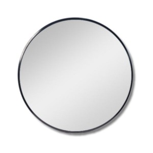 BELLANO MIRROR C/W FRAME ROUND 40MM (BLACK) BLN_6341BK_AL