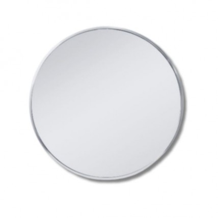 BLN MIRROR C/W FRAME ROUND 40CM (WHITE) BLN_6342WH_AL