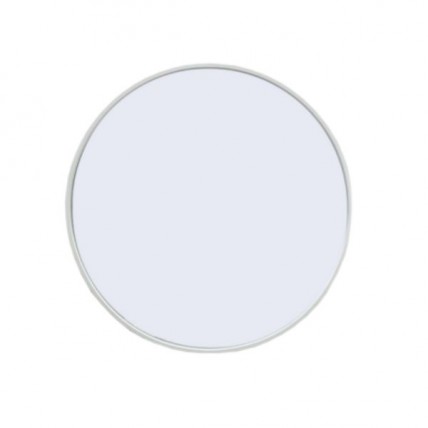 BLN MIRROR C/W FRAME ROUND 50CM (WHITE) BLN_6352WH_AL