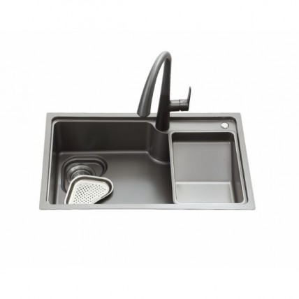 BLN HM NANO UM SINK 1+1B 75X46 304 (GUNMETAL) BLN_8229_GY