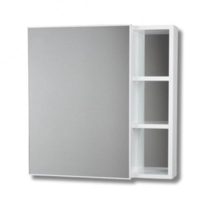 BLN MIRROR CABINET ALUM WH c/w SS SINGLE DOOR WH 60 x 60 BLN-6602WH