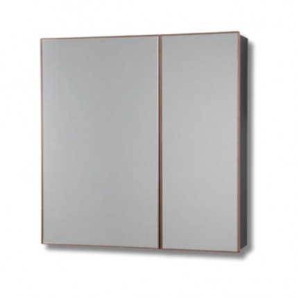 BLN MIRROR CABINET ALUM FB c/w SS DOUBLE DOOR RG 60 x 60 BLN-6603RGB