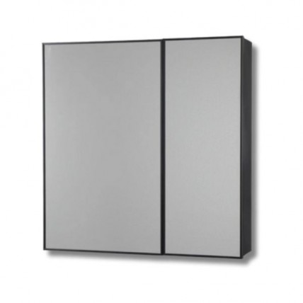 BLN MIRROR CABINET ALUM FB c/w SS DOUBLE DOOR FB 60 x 60 BLN-6603FB