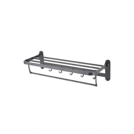 BLN TOWEL SHELF ADJ C/W HOOK (MG) 60CM BLN_79519MG_SS