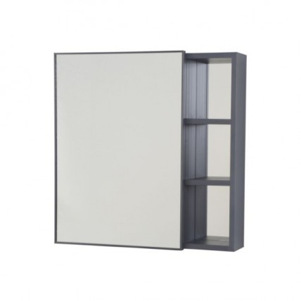 BLN MIRROR CABINET ALUM MG c/w SS SINGLE DOOR MG 60 x 60 BLN-6602MG