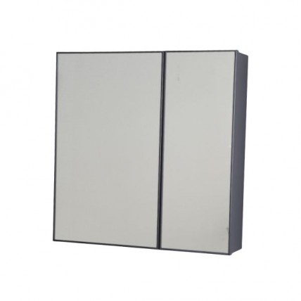 BLN MIRROR CABINET ALUM MG c/w SS DOUBLE DOOR MG 60 x 60 BLN-6603MG
