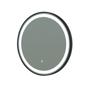 BELLANO MIRROR LED WITH FRAME ROUND 60CM (BLACK) BML_6801BK_AL