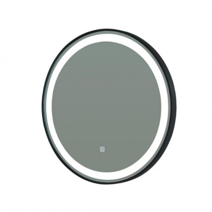 BLN MIRROR LED WITH FRAME ROUND 60CM (BLACK) BML_6801BK_AL