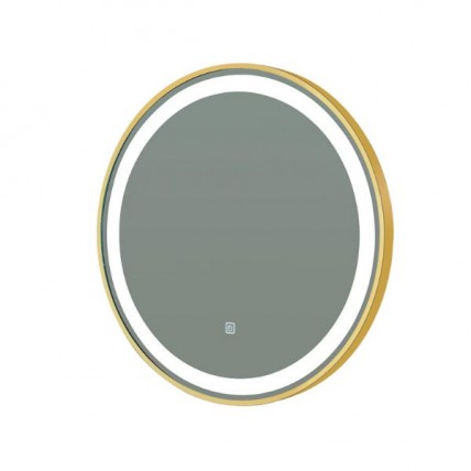 BLN MIRROR LED WITH FRAME ROUND 60CM (GOLD) BML_6801GD_AL