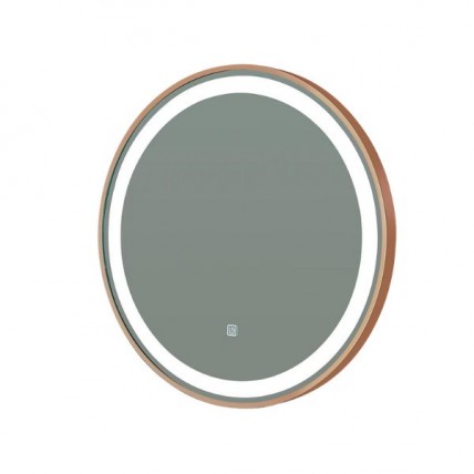 BLN MIRROR LED WITH FRAME ROUND 60CM (ROSE GOLD) BML_6801RG_AL
