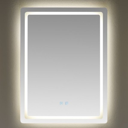 BLN MIRROR LED FRAMELESS FOGLESS (FRONTLIT & BACKLIT) MULTICOLOR TONE SQ 60X80CM BML_69602FBL_MC